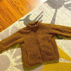 Dark Caramel Chocolate color —girls fleece jacket